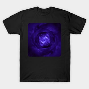 Purple Wormhole in Space T-Shirt